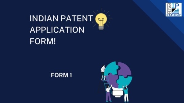 Indian Patent Form 1 application document representing the official request for grant of a patent under the Indian patent filing process.