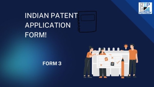 Indian Patent Form 3 document representing the Statement and Undertaking for corresponding foreign patent applications under the Indian patent filing process.