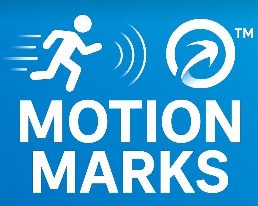 Animated brand logo representing a motion trademark used to protect dynamic brand identity under intellectual property law.