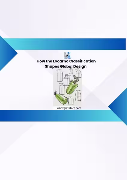 Illustration of the Locarno Classification system organizing industrial designs into international categories for design registration and intellectual property protection.